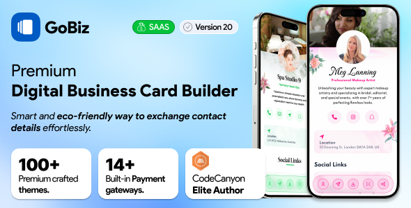 GoBiz - vCard Builder SaaS