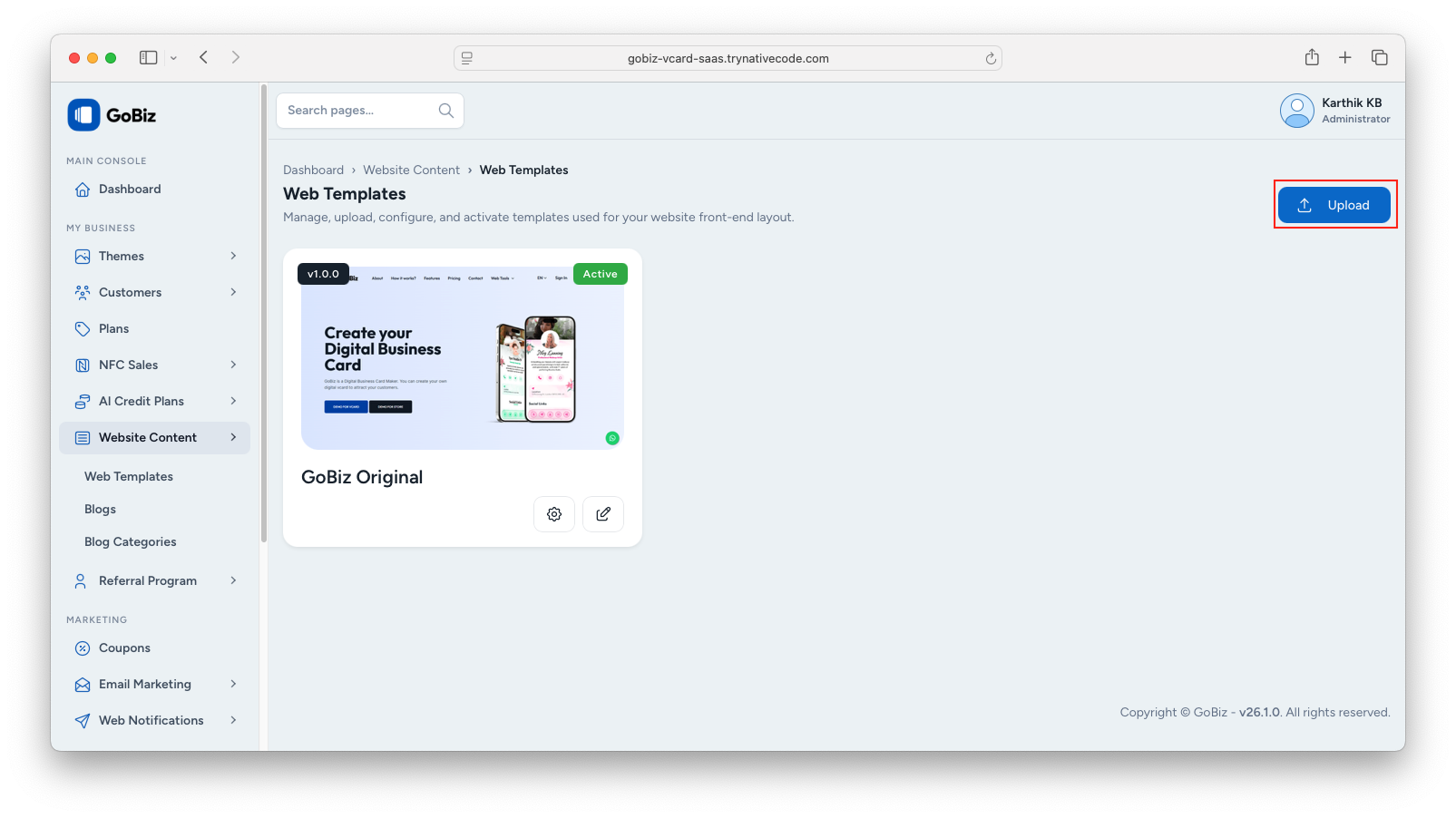 gobiz_modern_web_template_installation_1