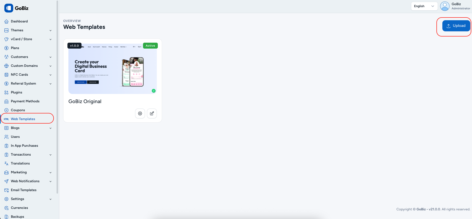 gobiz_modern_web_tempalate_installation_1