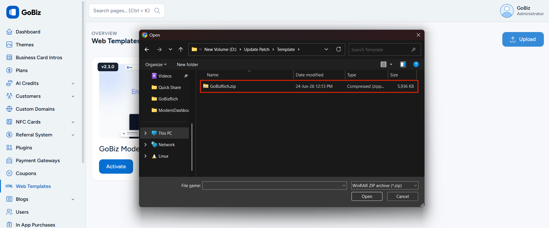 gobiz_modern_web_tempalate_installation_2