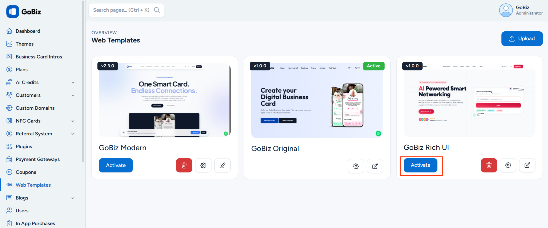 gobiz_modern_web_tempalate_installation_4