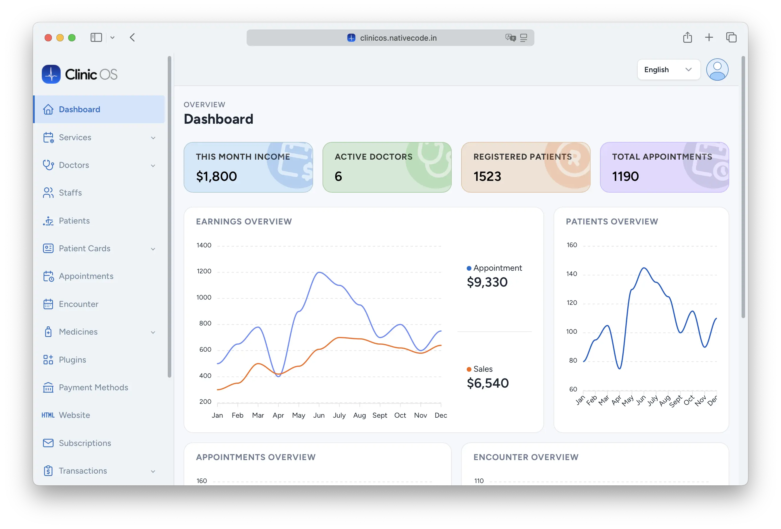 Clinic OS Dashboard