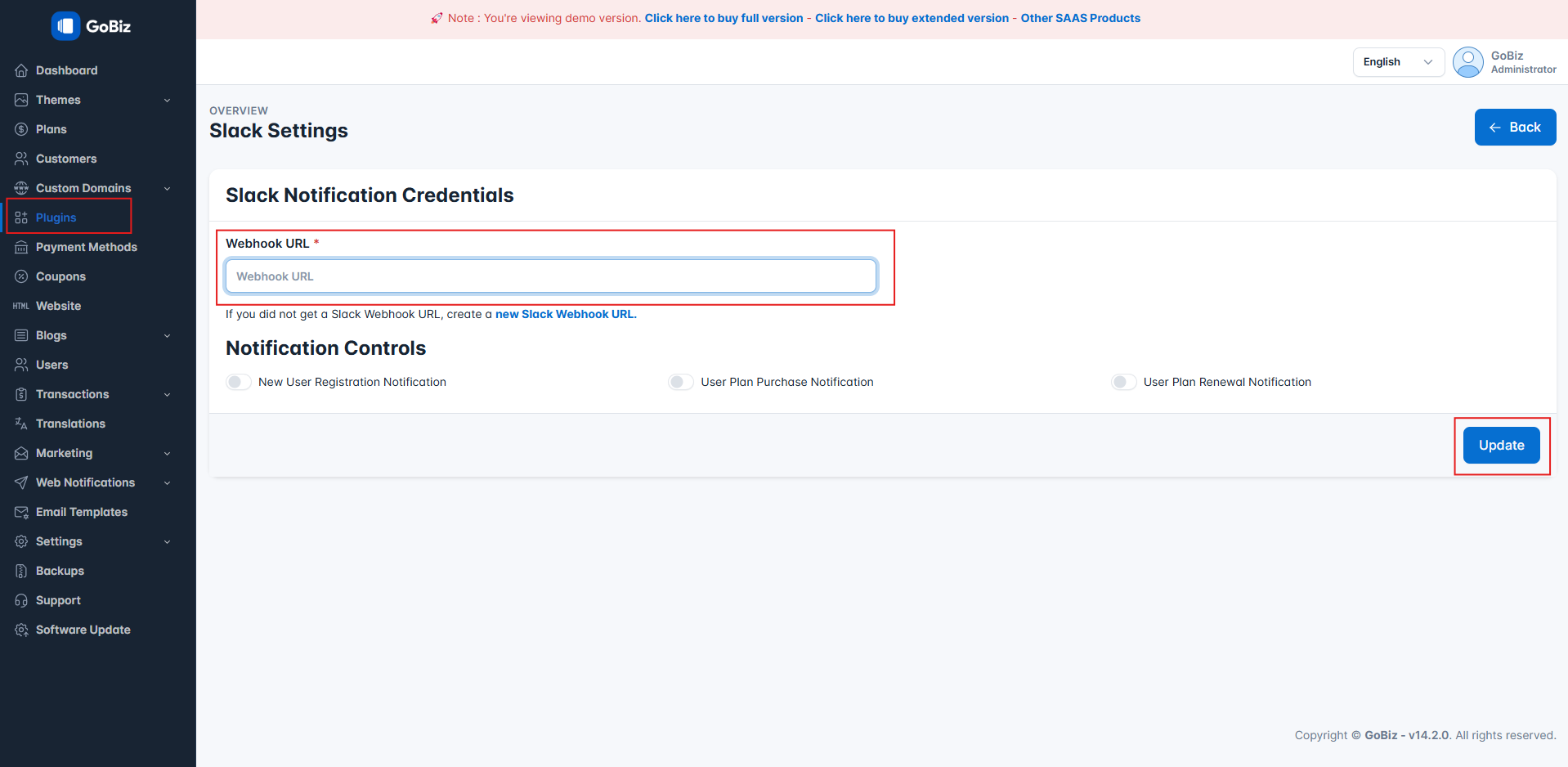 Admin Panel Setup