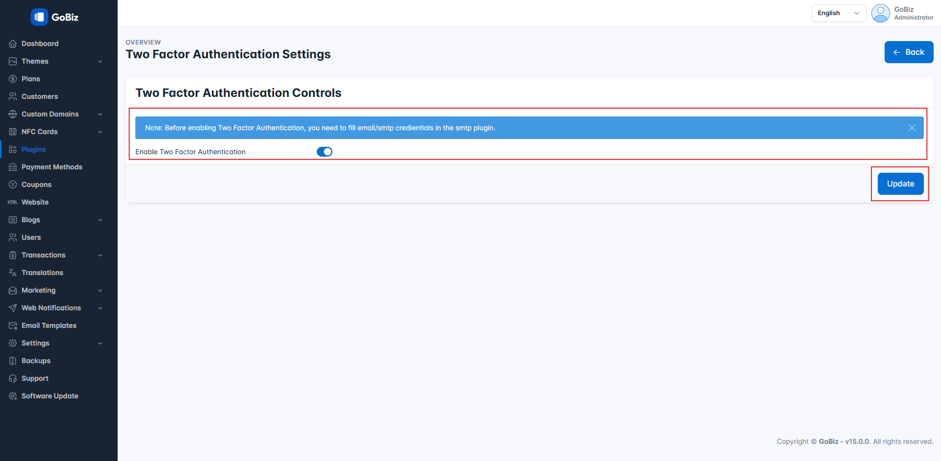 Enable2fa