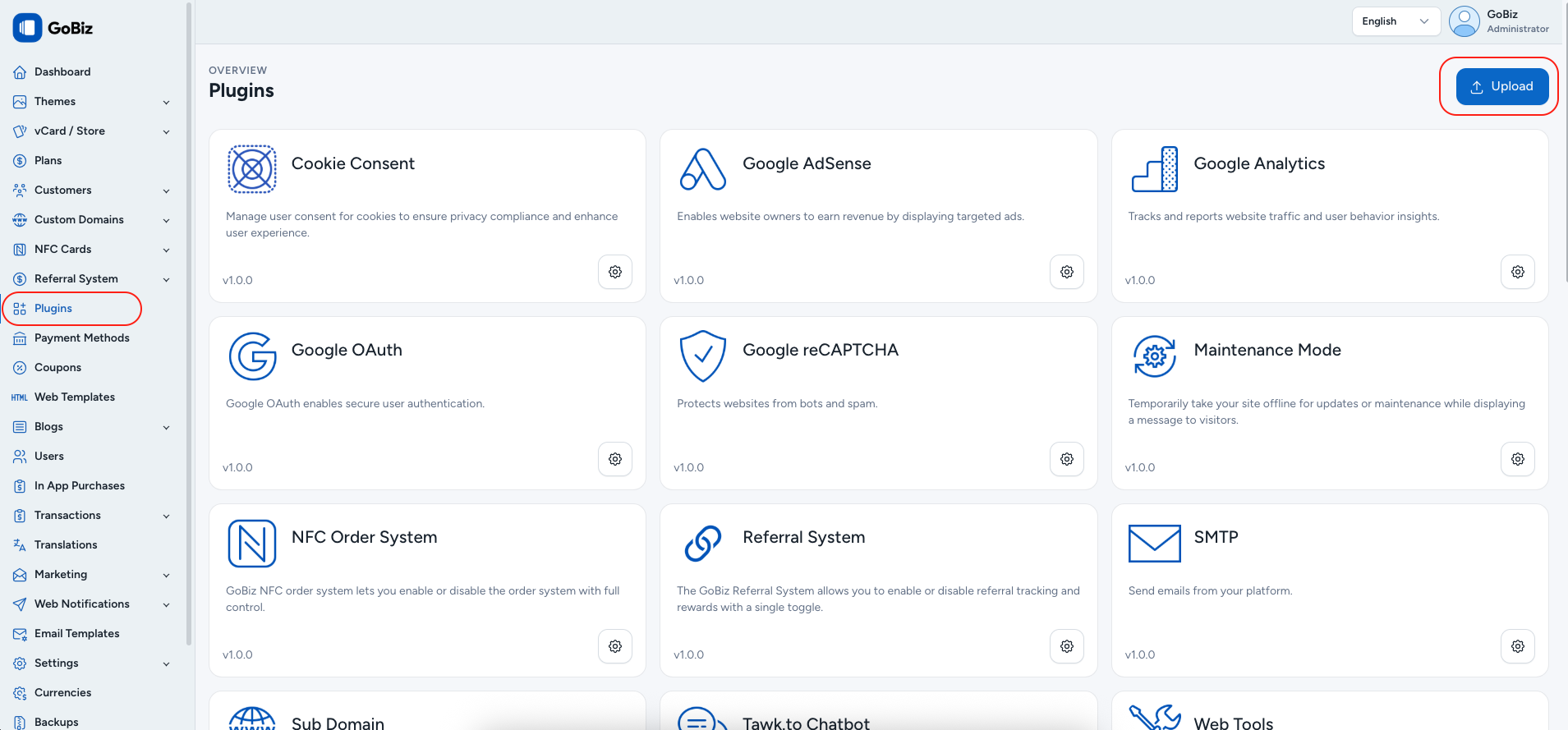gobiz coinbase plugin installation