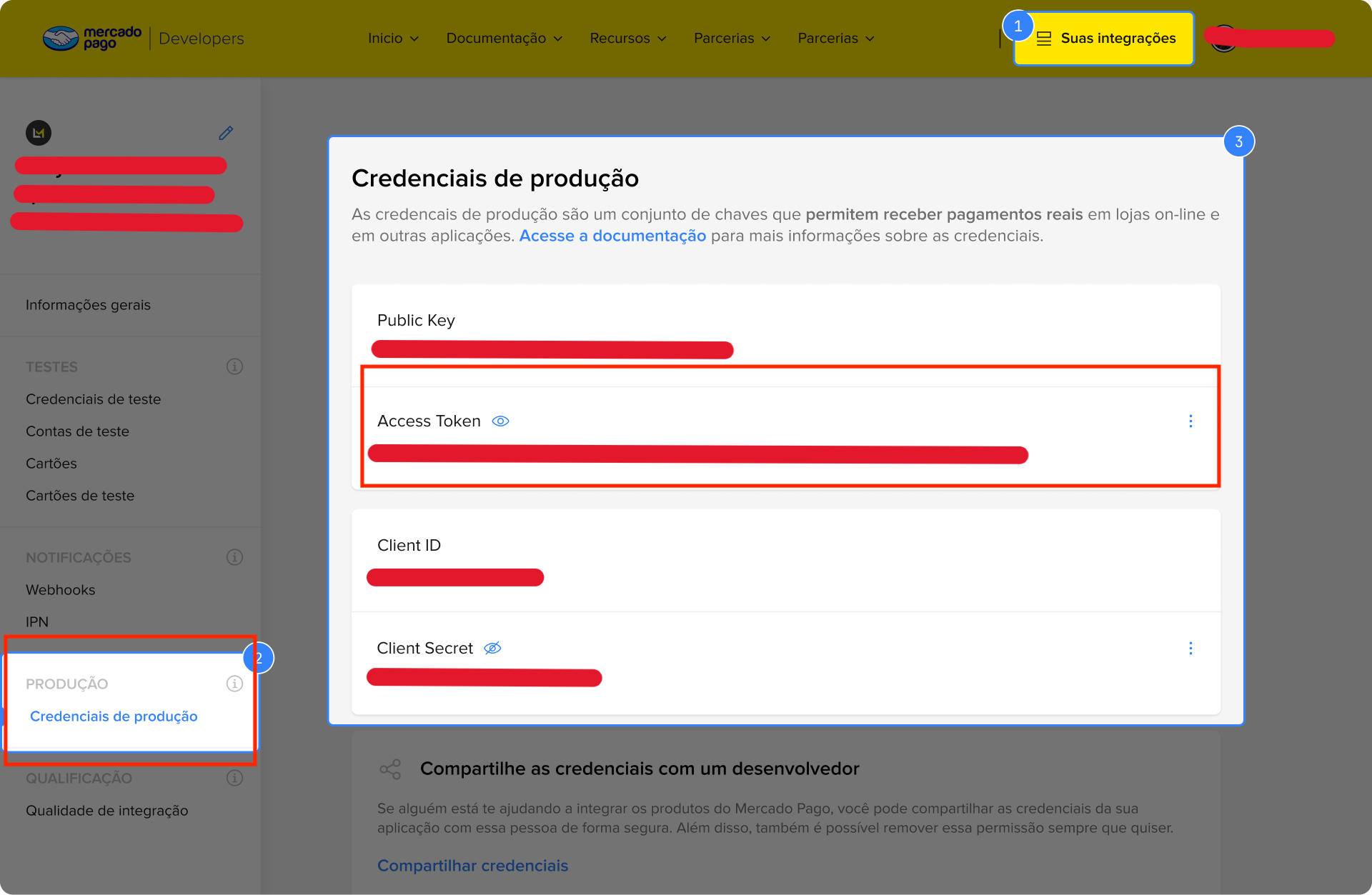 Mercadopago Access Token