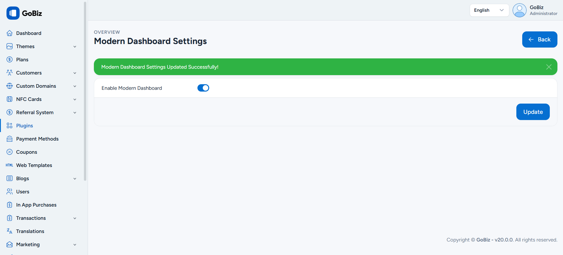 ModernDashboard Installation