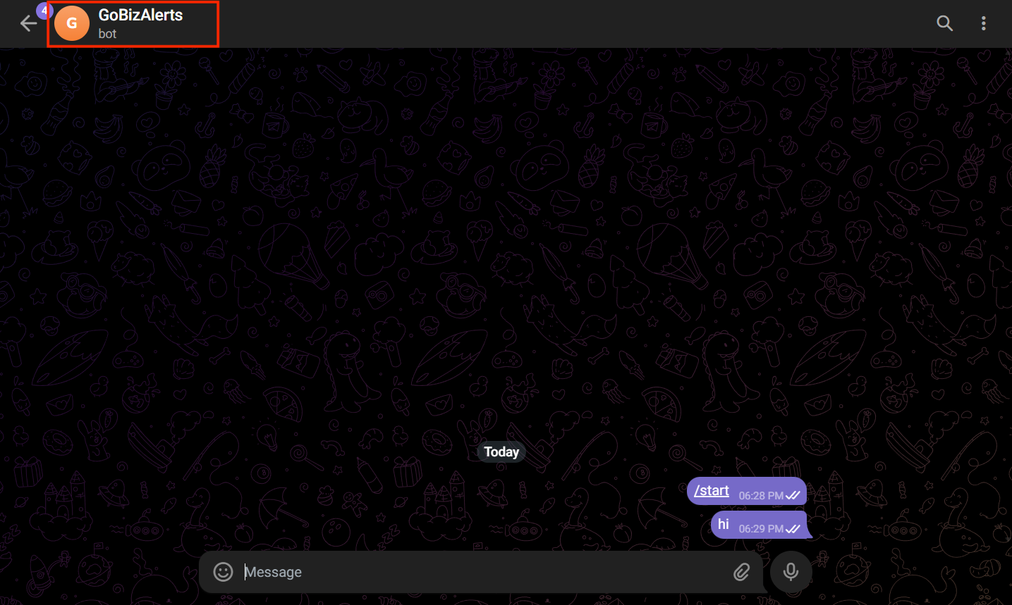 TelegramNotificationConfiguration