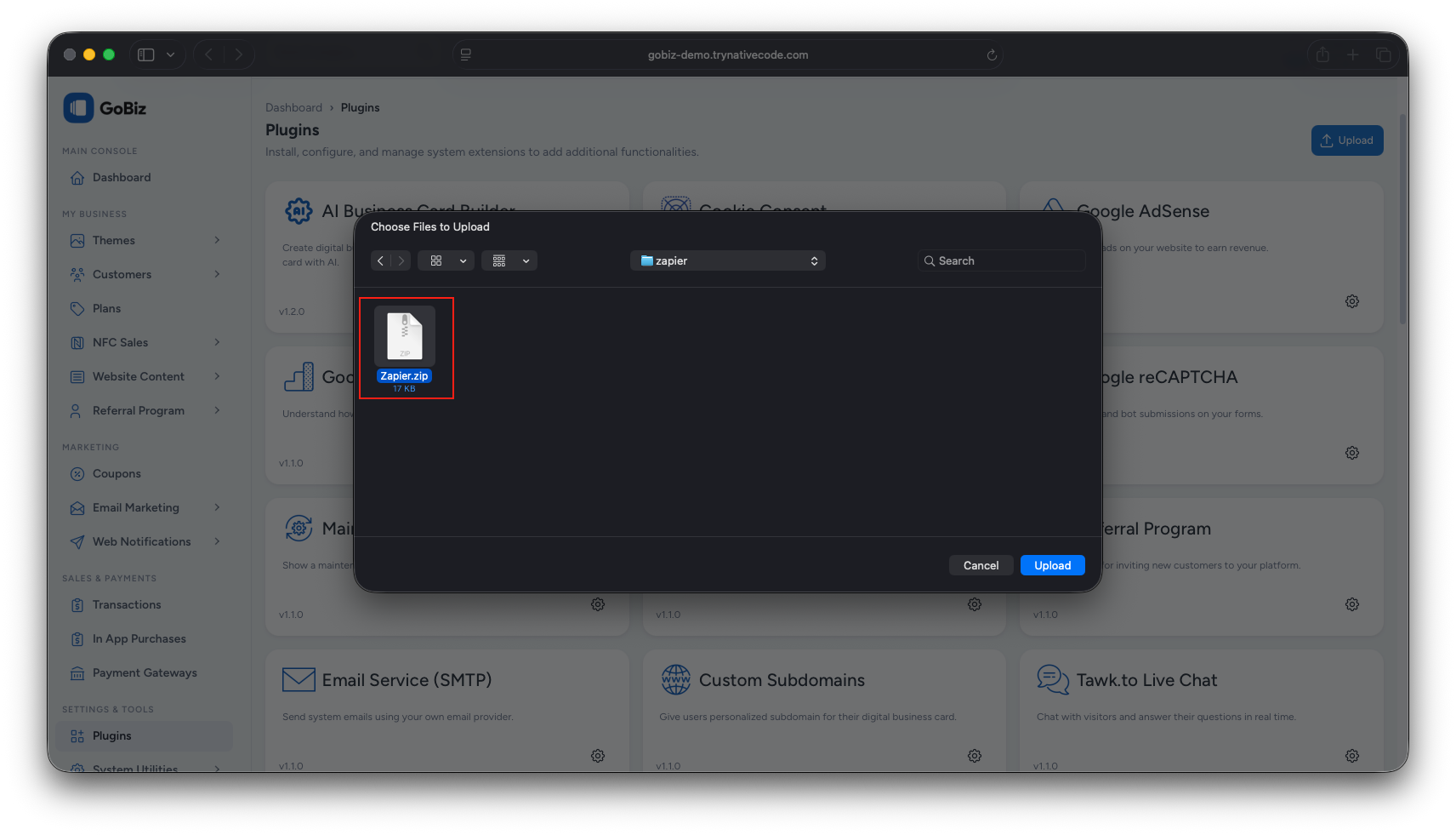 zapier-plugin-zip