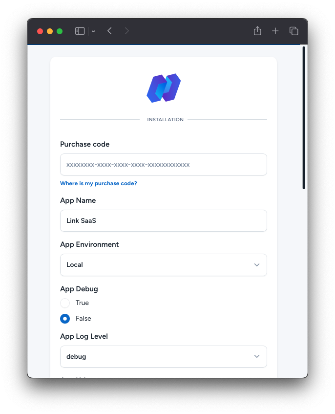 LinkSaaS Installation
