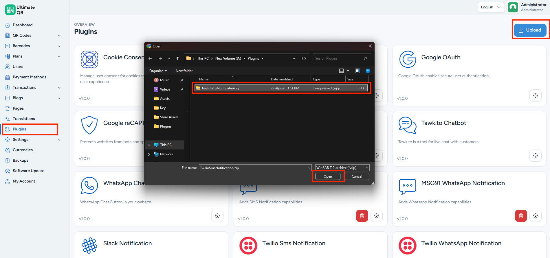 TwilioSmsNotification.zip